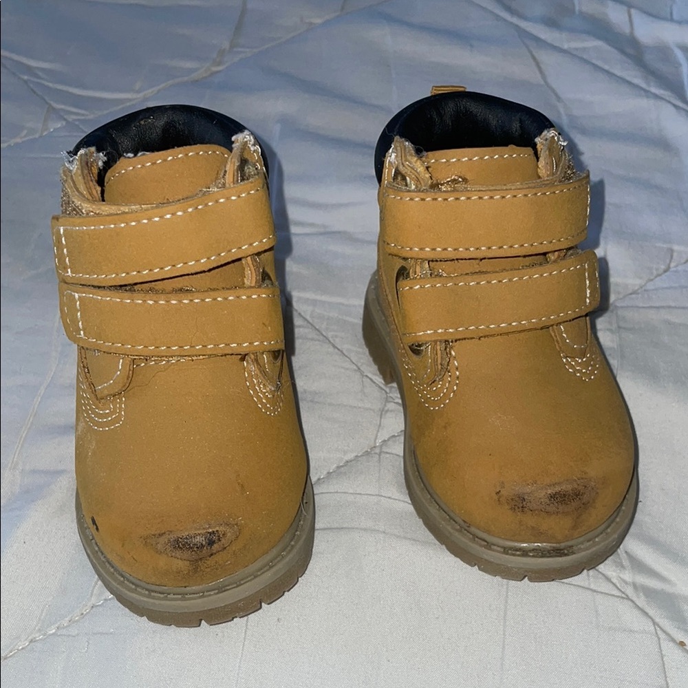 Tan Kids Boots
